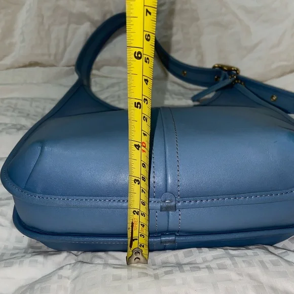HTF color Like new Coach Ergo Blue Leather Shoulder Bag